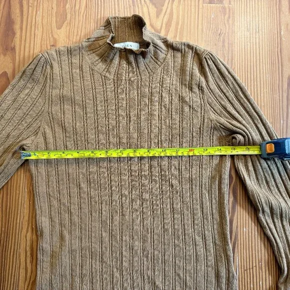 Doen Oslo Turtleneck Toasted Pecan Size Large - Picture 8 of 10